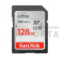 Карта памяти 128 Гб SDXC SanDisk Class 10 Ultra UHS-I (140 Mb/s)