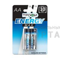 Элемент питания Трофи LR6-2BL ENERGY MAX  Alkaline (40/320/15360)