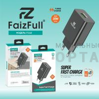 СЗУ блок питания FaizFull FC62 20W Turbo Charge