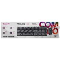 Проводной набор Клавиатура + Мышь DEFENDER Triumph C-991 RU, полноразмерный,1.8м, черный (1/20) Проводной набор Клавиатура + Мышь DEFENDER Triumph C-991 RU, полноразмерный,1.8м, черный (1/20)
