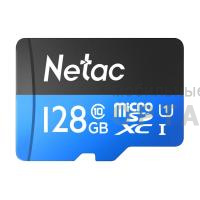 Карта памяти 128 Гб MicroSD Netac  P500  Eco  Class 10 UHS-I + SD адаптер