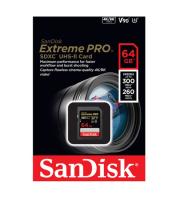 Карта памяти SDXC 64 Гб SanDisk, Extreme Pro, Class10, UHS-II U3 300Mb/s V90