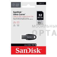 Флешка USB3.2 32GB SanDisk Ultra Curve чёрный