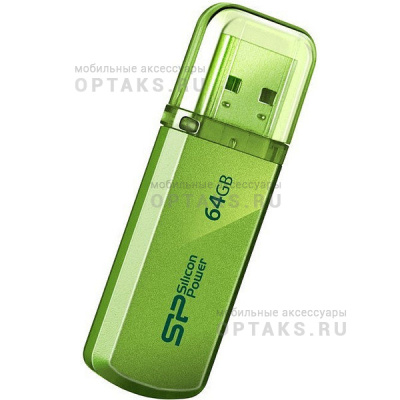 Флешка USB 64 Гб Silicon Power  Helios 101  зелёный