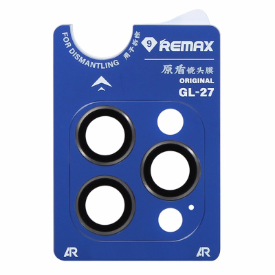 Защита на камеру Remax GL-27, для iPhone 15 Pro/15 Pro Max, Silver