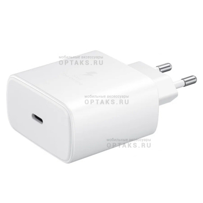 Сетевое зарядное устройство Samsung 45W PD Adapter (Качество AAA) белый, в коробке